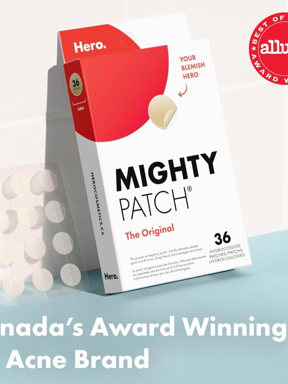 56. Hero Cosmetics Mighty Patch Original – Hydrocolloid Patch for Pimples